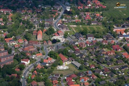 Foto des Ortes Hohenkirchen aus dem Flugzeug heraus
